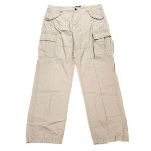 Chaps Straight Leg Cargo Pants Men's Size 34/30 Khaki Tan Casual Outdoor